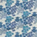 double layer blanket | blue wildflowers | bamboo