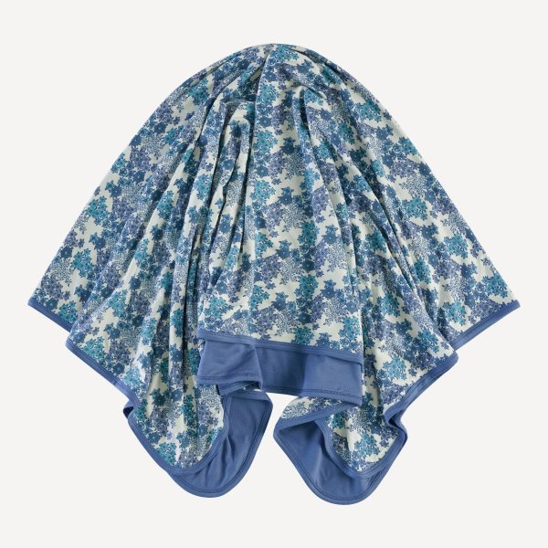 double layer blanket | blue wildflowers | bamboo - Image 3