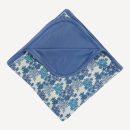 double layer blanket | blue wildflowers | bamboo