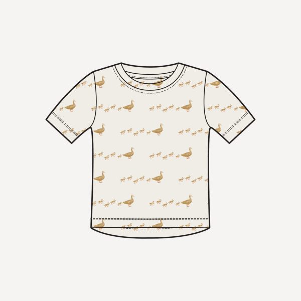 PREORDER short sleeve essential boxy tee | honey ducks | bamboo