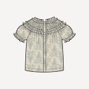 PREORDER winnie top | jade fern blossom | organic cotton woven
