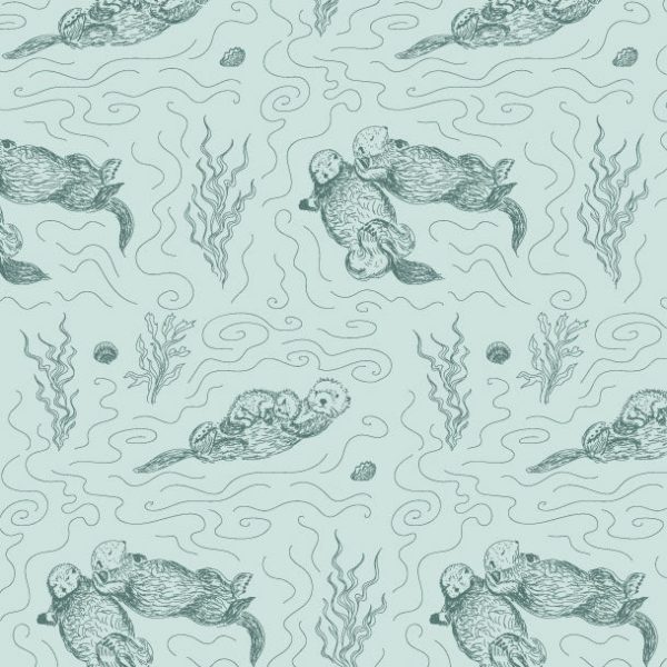 PREORDER short sleeve vintage collar union shortie | sagebrush otters | bamboo - Image 2