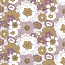 PREORDER pintuck short | violet mid-century floral | organic cotton gauze