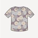 PREORDER short sleeve essential boxy tee | quail vintage daisy | organic cotton jersey