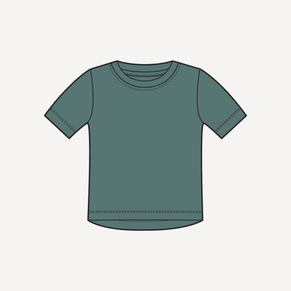 PREORDER short sleeve essential boxy tee | sagebrush | organic cotton wide rib