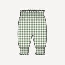 PREORDER smocked waist bubble pant | green gingham | organic cotton gauze