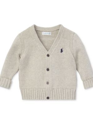 Polo Ralph Lauren Baby Boys Combed Cotton V-Neck Cardigan