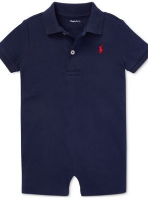 Polo Ralph Lauren Baby Boys Cotton Short Sleeved Polo Shortall