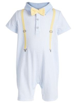 First Impressions Baby Boys Suspenders Sunsuit, Created for Macy's