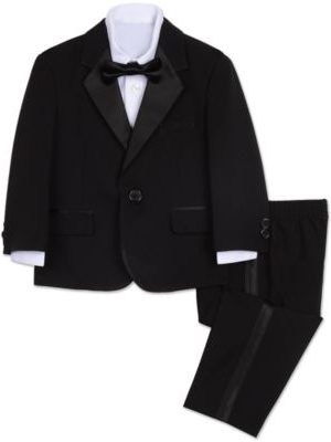 Nautica Baby Boys Tuxedo Suit, Shirt and Bowtie, 4 Piece Set