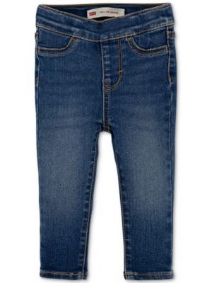 Baby Girls Pull On Denim Jeggings