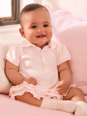 Polo Ralph Lauren Baby Girls Ruffled Trim Cupcake Dress