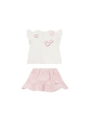 GUESS Baby Girl Short Sleeve T-Shirt and Skirt