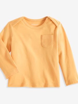 First Impressions Baby Boys Long-Sleeve Lap-Shoulder Solid Top, Created for Macy's