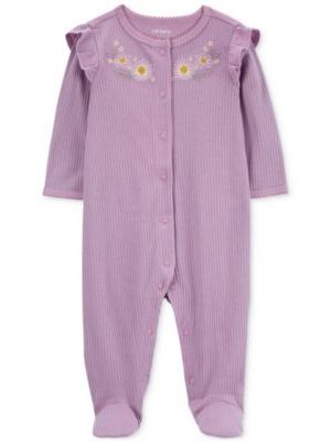 Carter's Baby Floral Snap-Up Sleep and Play Footed Coverall