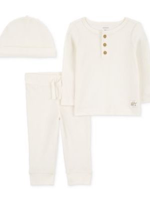 Carter's Baby Hat, T-Shirt & Pants, 3 Piece Set