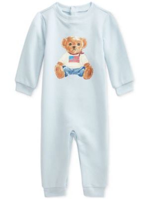 Polo Ralph Lauren Baby Fleece Polo Bear Coverall