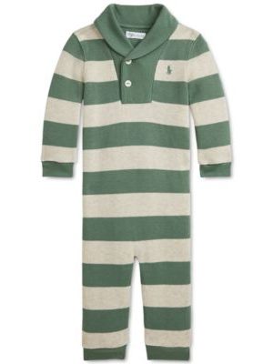 Polo Ralph Lauren Baby Cotton Striped Coverall