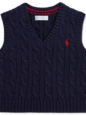 Polo Ralph Lauren Baby Cotton Cable-Knit Sweater Vest