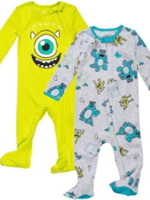 Monsters Inc. Baby Boys Disney Winnie the Pooh Lion King Pixar Toy Story 2 Pack Sleep N' Play Coveralls Newborn to