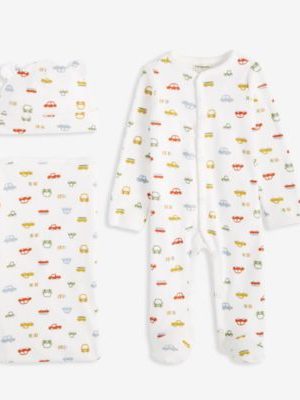 First Impressions Unisex Hat, Coverall & Blanket 3-Piece Gift Box Set, Created for Macy's