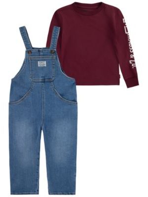 Levi's Baby Boys Baggy Taper Overall, 2-Piece Set