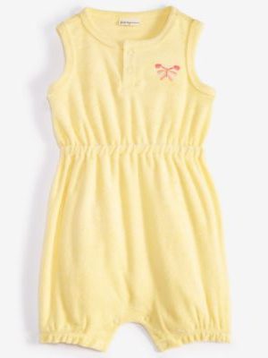 First Impressions Baby Girls Terry Cloth Embroidered Butterfly Sunsuit, Created for Macy's