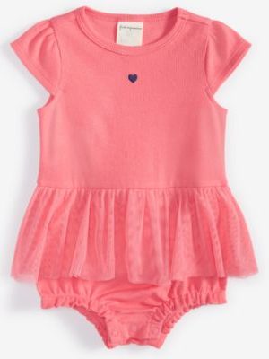 First Impressions Baby Girls Tiny Heart Skirted Sunsuit, Created for Macy's