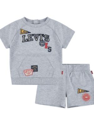 Levi's Baby Boys Coastal Prep Raglan Top and Shorts, 2-Piece Set