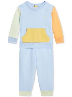Polo Ralph Lauren Baby Colorblocked Sweatshirt & Pants Set