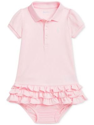Polo Ralph Lauren Baby Cotton Ruffled Polo Dress