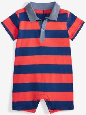 First Impressions Baby Boys Polo Rugby Striped Sunsuit, Exclusively at Macy's