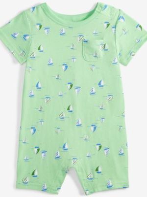 First Impressions Baby Boys Sailboat-Print Sunsuit, Exclusively at Macy's