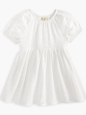 First Impressions Baby Girls Woven Cotton Eyelet Dress, Exclusively at Macy's