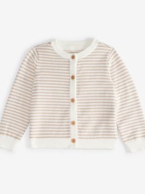 First Impressions Baby Striped Cotton Cardigan, Exclusively at Macy's