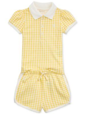 Polo Ralph Lauren Baby Gingham Polo Shirt & Shorts Set