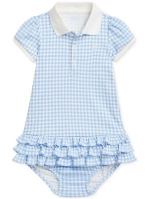 Polo Ralph Lauren Baby Ruffled Gingham Polo Dress