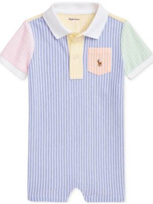 Polo Ralph Lauren Baby Striped Mesh Shortall