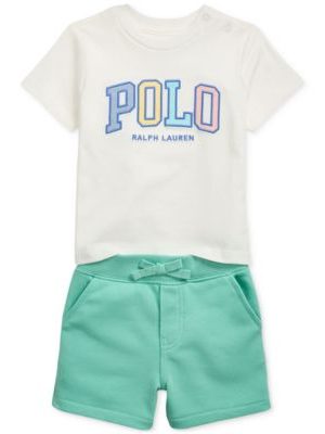 Polo Ralph Lauren Baby Logo Jersey Tee & Short Set