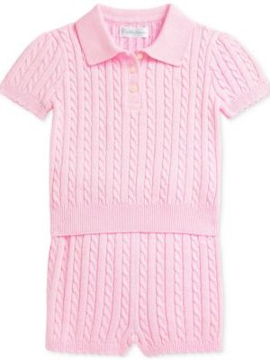 Polo Ralph Lauren Baby Mini-Cable Polo Shirt & Short Set