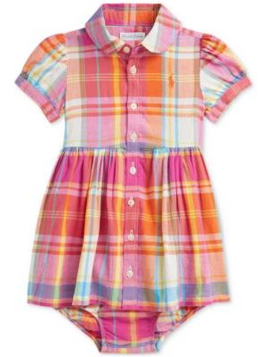 Polo Ralph Lauren Baby Cotton Madras Shirtdress