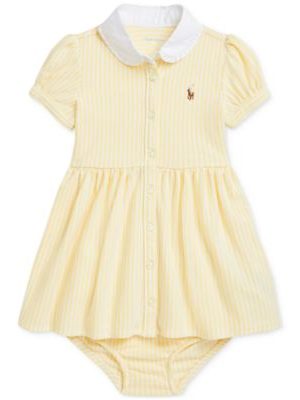 Polo Ralph Lauren Baby Striped Mesh Shirtdress