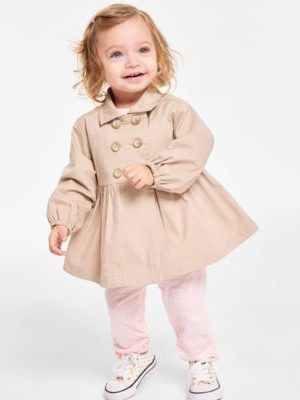 First Impressions Baby Girls Trench Coat, Exclusively at Macy's