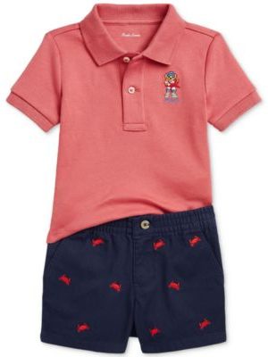 Polo Ralph Lauren Baby Soft Cotton Polo Shirt & Chino Short Set