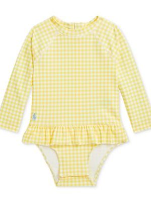 Polo Ralph Lauren Baby Ruffled Gingham Rash Guard