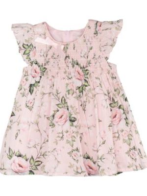 Rare Editions Baby Girls Floral Printed Cotton Dress