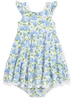 Polo Ralph Lauren Baby Floral Flutter-Sleeve Dress