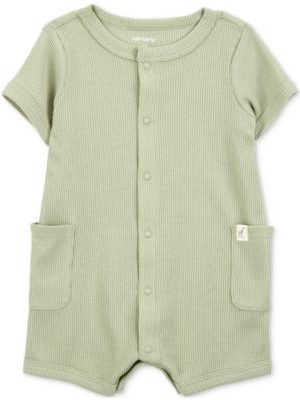 Carter's Baby Boys Thermal Short-Sleeve Romper