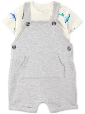 Carter's Baby Boys Shark-Print T-Shirt & Shortall, 2 Piece Set