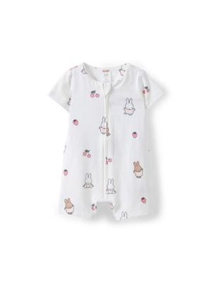 COTTON ON Baby Boys The Billie Short Sleeve Zip Romper License